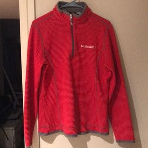 Southwest Airlines waffle pullover jacket size L